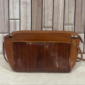 Vintage Etienne Aigner Brown Leather Crossbody Purse
